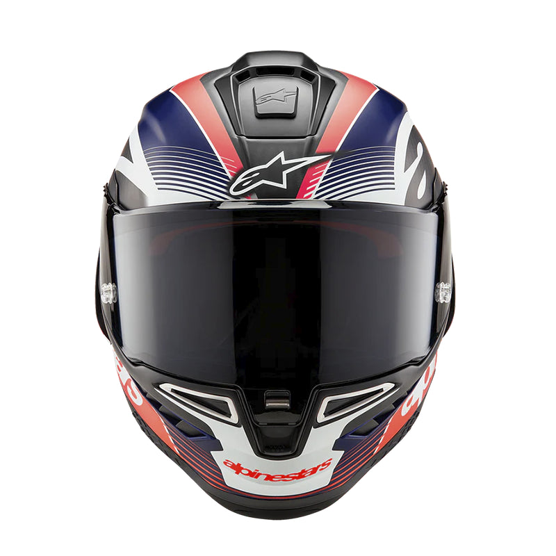 Casco Alpinestar Super Tech R10 Negro Rojo Azul