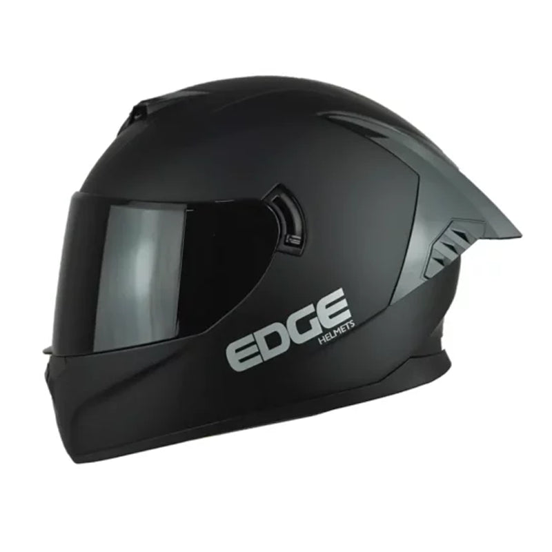 Casco Edge Racer Solido Negro