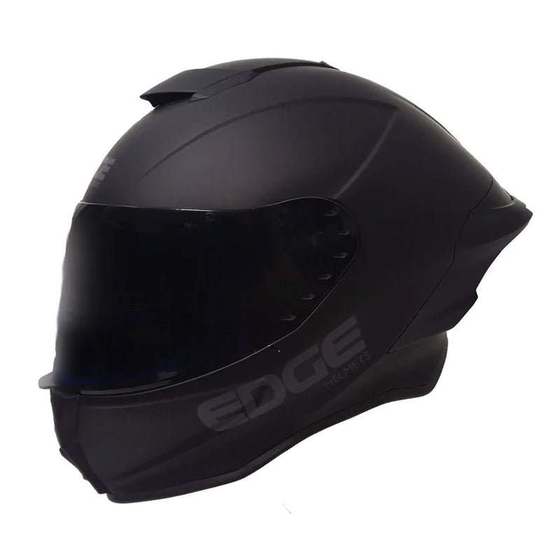 Casco Edge Shangai Quartz Negro Brillante