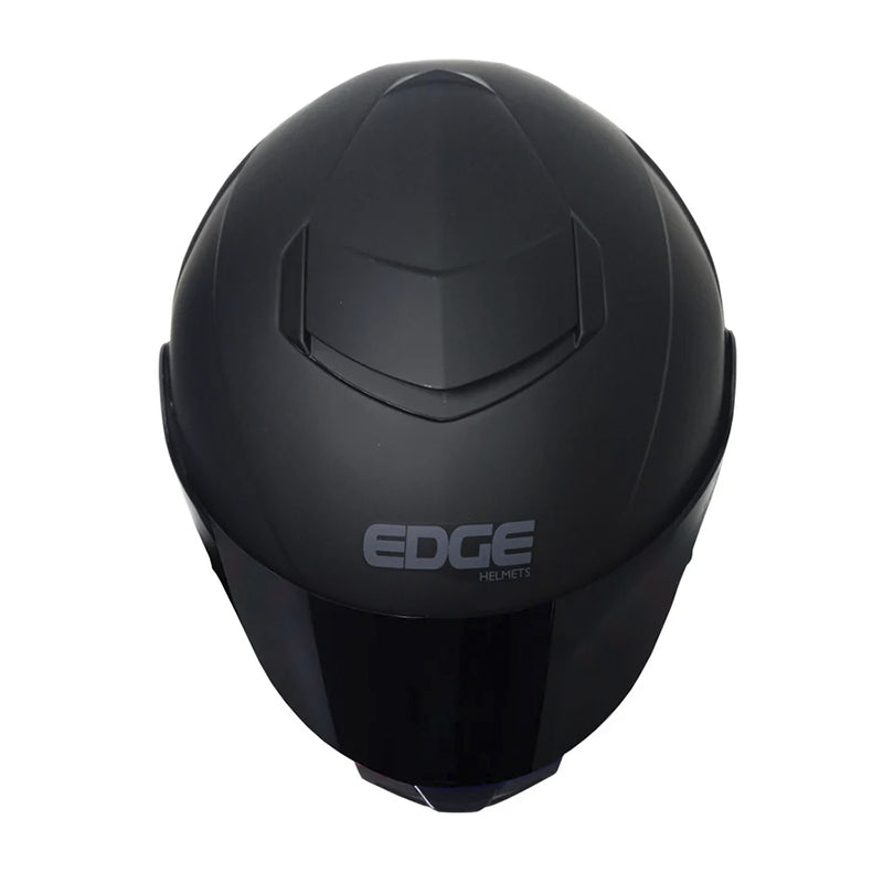Casco Edge Shangai Quartz Negro Brillante