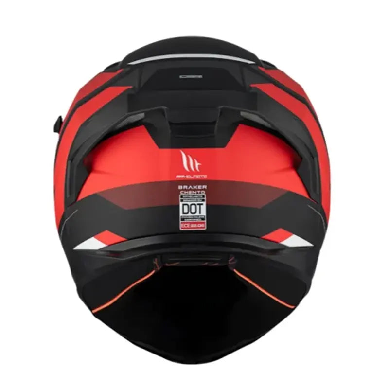 Casco Mt Braker Sv Chento Negro Mate Rojo