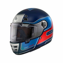 Casco Mt Jarama Baux Azul Mate Rojo