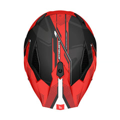Casco Mt Streetfighter Sv S Goron B5 Negro Rojo