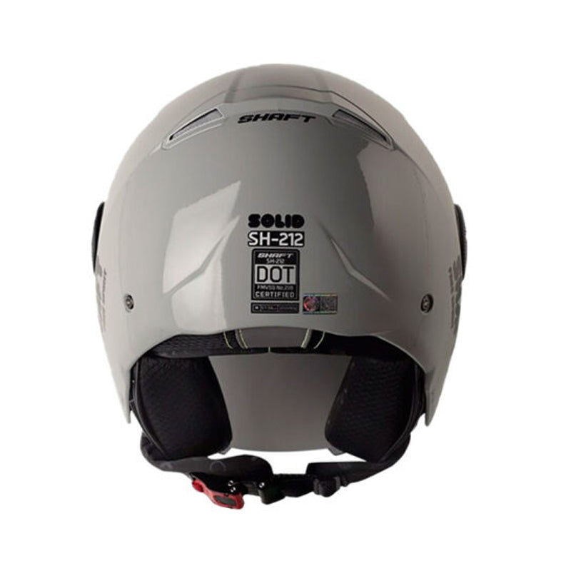 Casco Shaft 212 Solid Gris Oscuro Negro Visor Iridium Azul