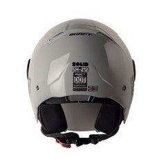 Casco Shaft 212 Solid Gris Oscuro Negro Visor Iridium Azul