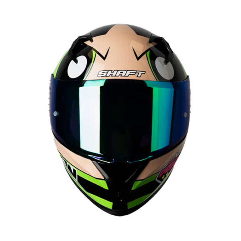 Casco Shaft 526Sp Evo Bellota Verde Claro Visor Iridium Verde