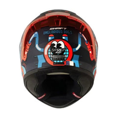 Casco Shaft 526sp Evo Ungloriou Azul Oscuro Visor Iridium Rojo