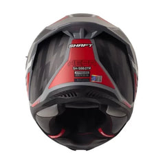 Casco Shaft 598 Gtr Xepa Gris Rojo Visor Iridium Rojo