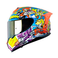 Casco Shaft 610Dv Evo Warz One Azul Naranja
