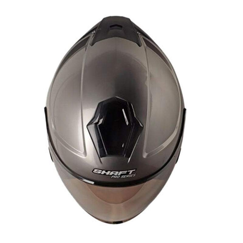 Casco Shaft Pro 240Dv Solid Gris Metalico Visor Iridium Silver