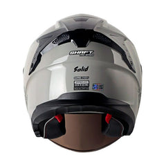 Casco Shaft Pro 240Dv Solid Gris Negro Visor Iridium Silver