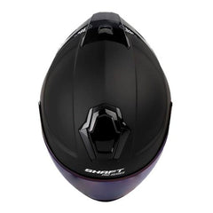 Casco Shaft Pro 240Dv Solid Negro Gris Visor Iridium Azul