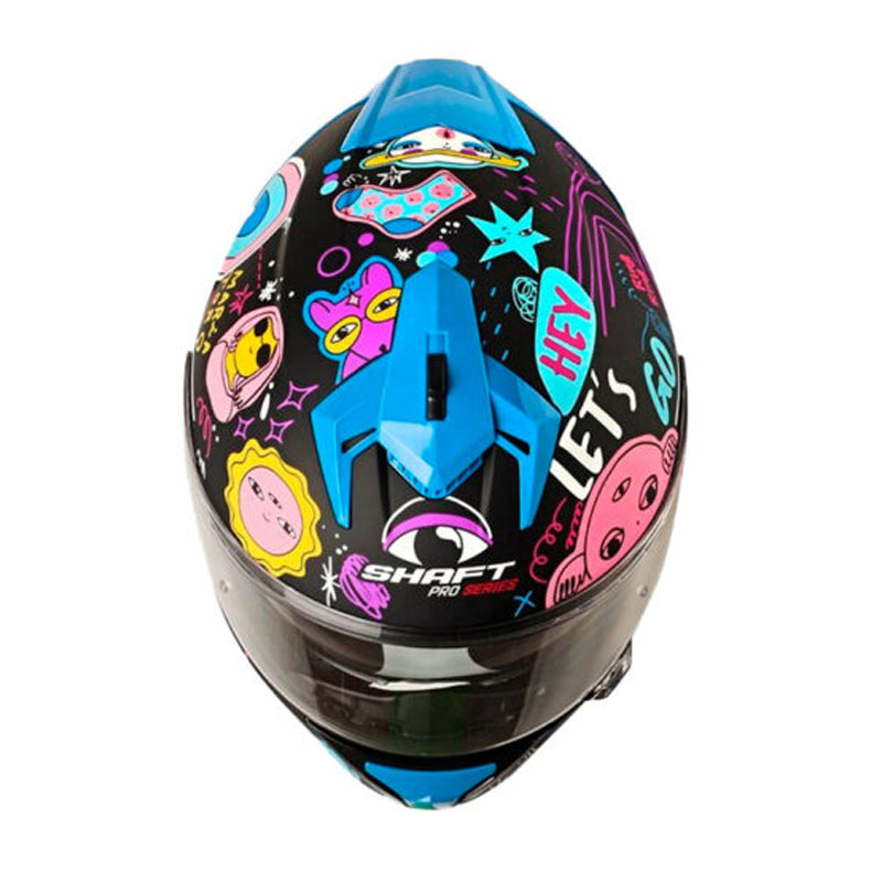 Casco Shaft Pro 610Dv Evo Cool Days Negro Amarillo