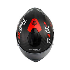 Casco Shaft Pro 620evo Apex Pro Carbon Negro Rojo Visor Silver