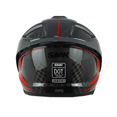 Casco Smk T-Car Nero Gp Negro Rojo