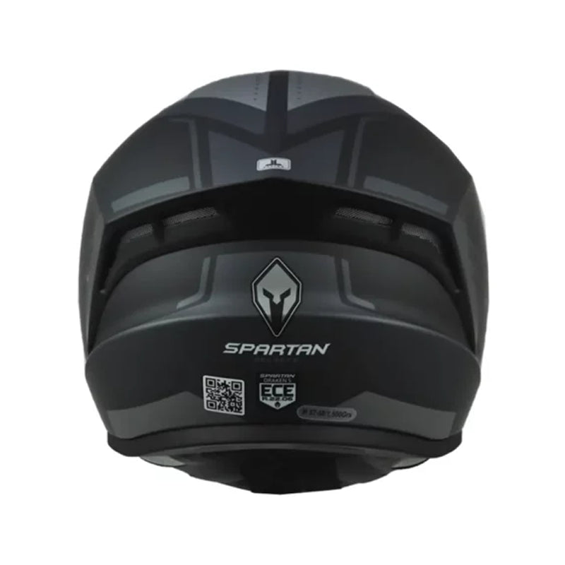 Casco Spartan Draken S Sonar Negro Gris