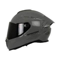 Casco Spartan Hawk Solid Gris Brillo