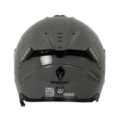 Casco Spartan Hawk Solid Gris Brillo
