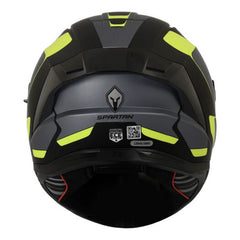 Casco Spartan Panther Sv Gale Negro Mate Gris Amarilo