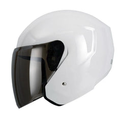 Casco Tech T10 Plano Blanco Visor Smoke