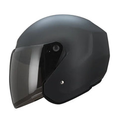 Casco Tech T10 Plano Negro Visor Smoke