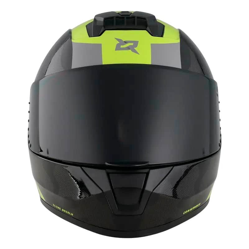 Casco X-Sports M63 Comander Negro Amarillo Brillo