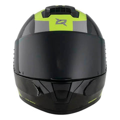 Casco X-Sports M63 Comander Negro Amarillo Brillo