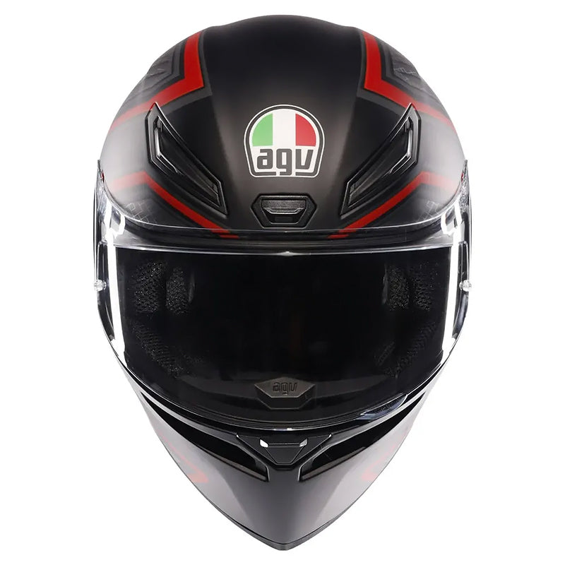 Casco Agv K1-S Multisling_063 Negro Rojo