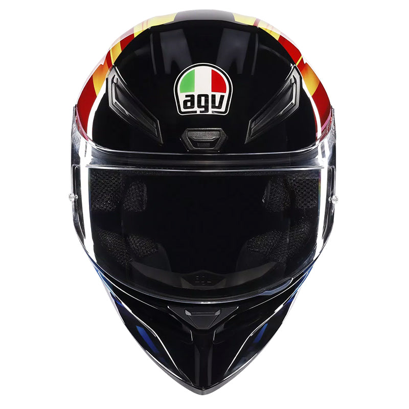 Casco Agv K1-S Pulse 46 Negro Naranja