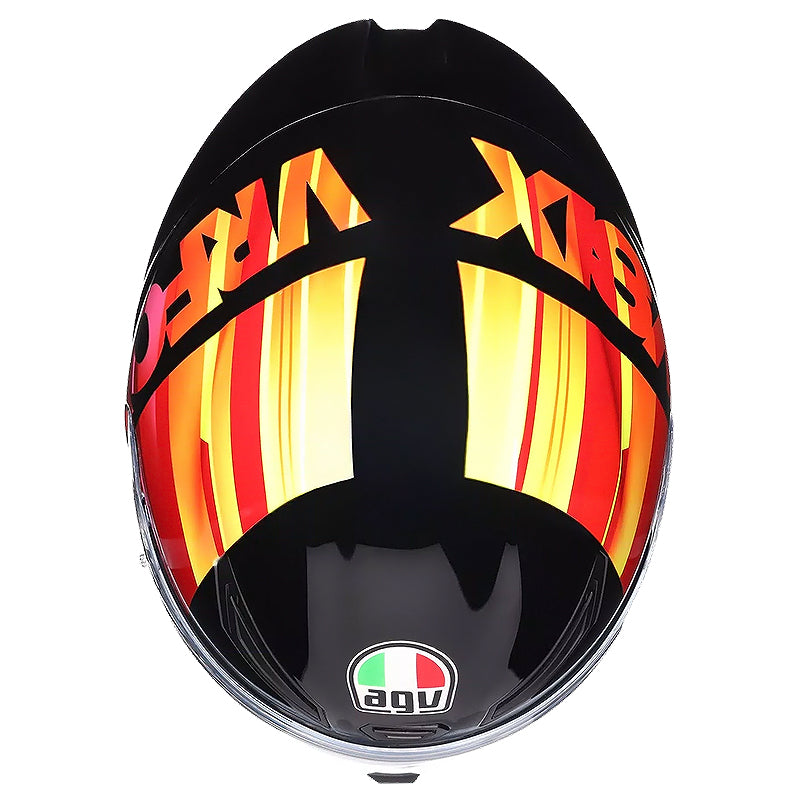 Casco Agv K1-S Pulse 46 Negro Naranja