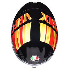 Casco Agv K1-S Pulse 46 Negro Naranja