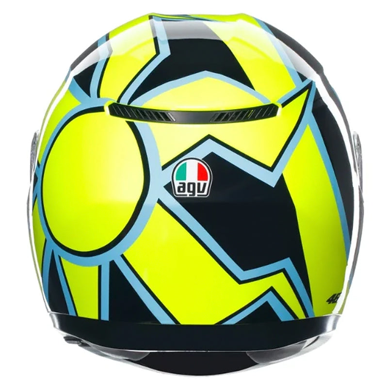 Casco Agv K3 Sv Rossi Wt Phillip Island 2005 Amarillo Negro