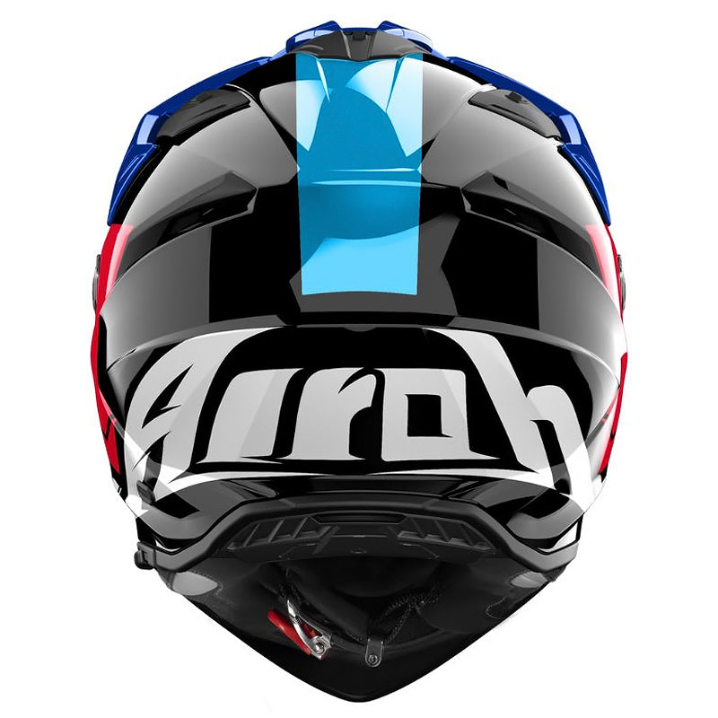 Casco Airoh Dual Bandit Tune Azul Rojo