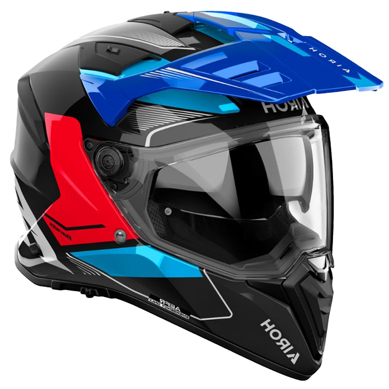 Casco Airoh Dual Bandit Tune Azul Rojo
