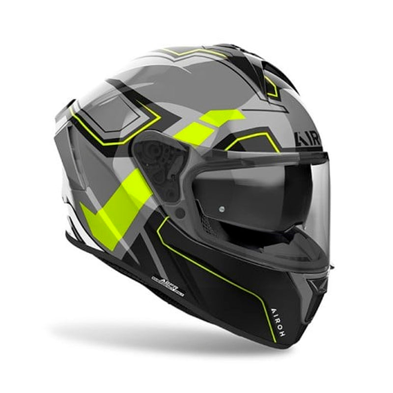 Casco Airoh Spark 2 Dart Amarillo Gris Brillo