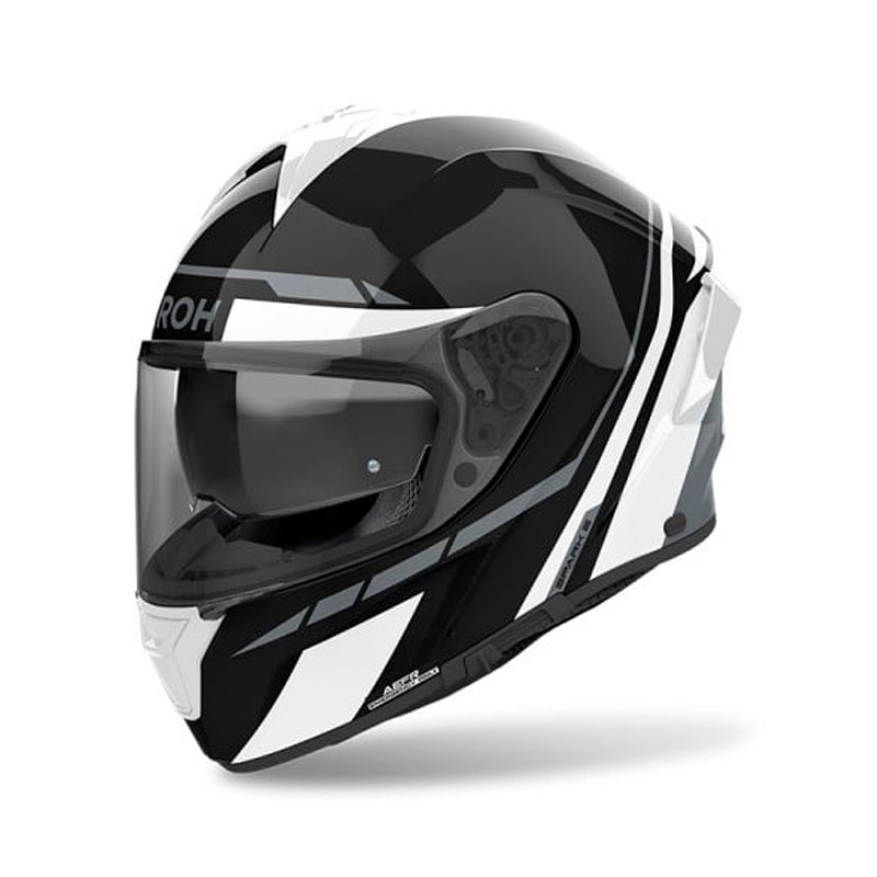 Casco Airoh Spark 2 Spinner Blanco Gris Brillo