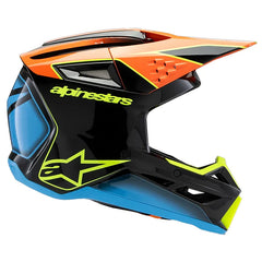 Casco Alpinestars Youth Fray Negro Naranja Amarillo