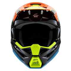 Casco Alpinestars Youth Fray Negro Naranja Amarillo