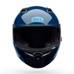 Casco Bell Qualifer Chasm Azul Blanco Brillo