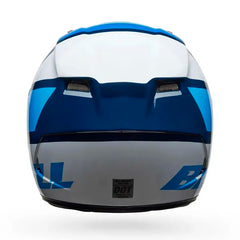 Casco Bell Qualifer Chasm Azul Blanco Brillo