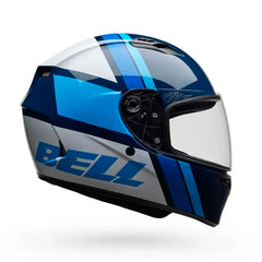 Casco Bell Qualifer Chasm Azul Blanco Brillo