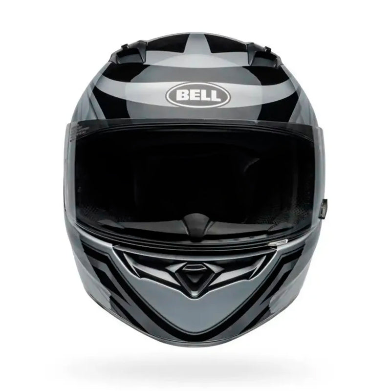 Casco Bell Qualifier Conduit Plata Negro Brillo