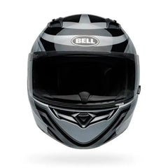Casco Bell Qualifier Conduit Plata Negro Brillo