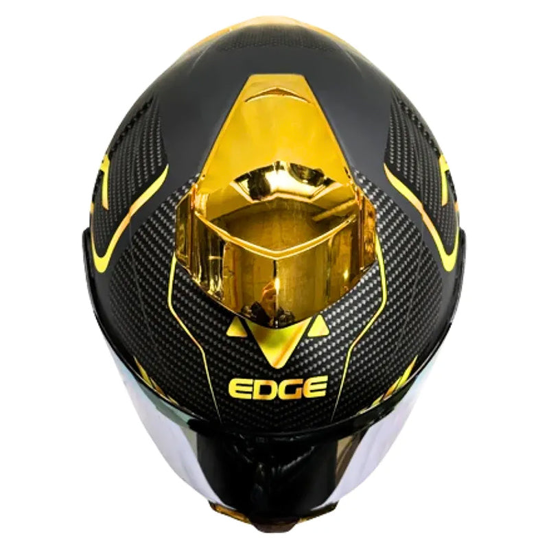 Casco Dc Shanghai Goldex Negro Dorado
