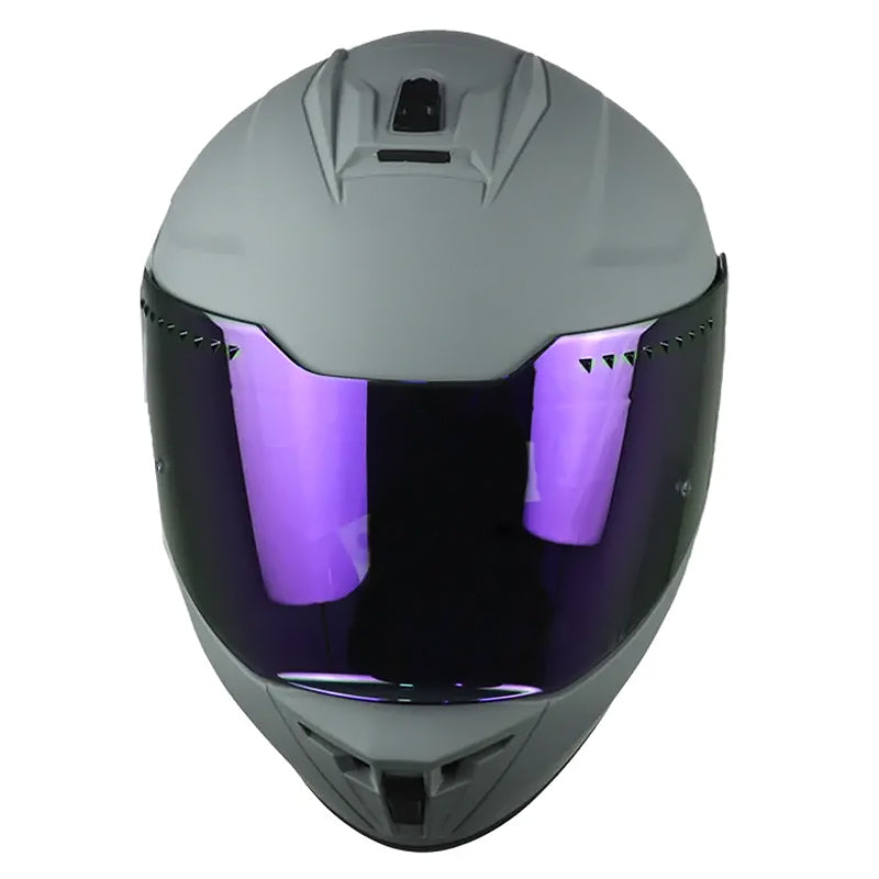 Casco Edge Extreme Solid Gris Morado