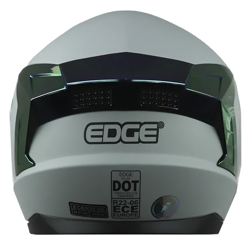 Casco Edge Extreme Solid Gris Morado