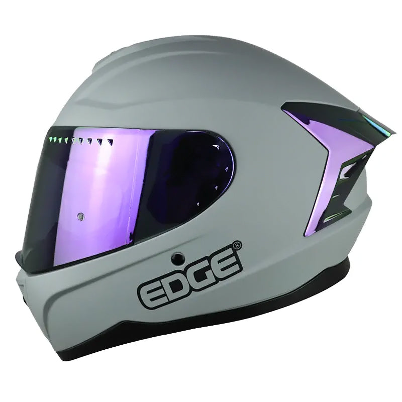 Casco Edge Extreme Solid Gris Morado