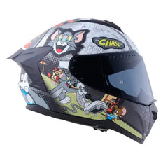 Casco Edge Extreme Tom y Jerry Gris
