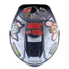 Casco Edge Extreme Tom y Jerry Gris
