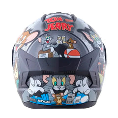 Casco Edge Extreme Tom y Jerry Gris